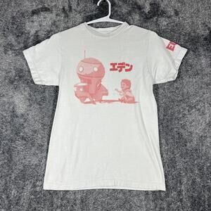 Eden Shirt Boys XS White Graphic Netflix Anime Crewneck Tagless 100% Cotton